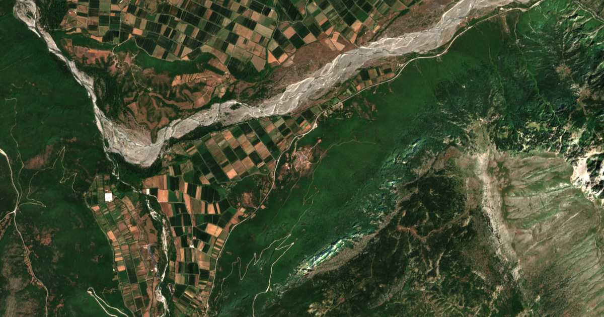 Satellitenkarte von Kallithéa