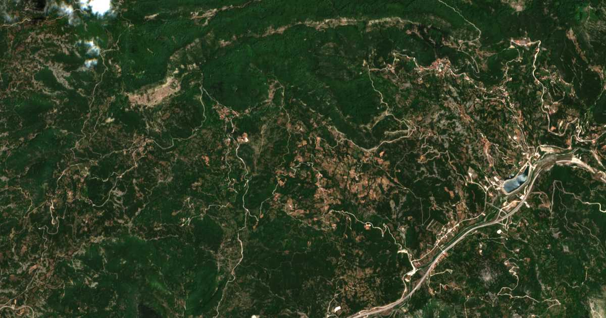 Satellitenkarte von Sítsaina