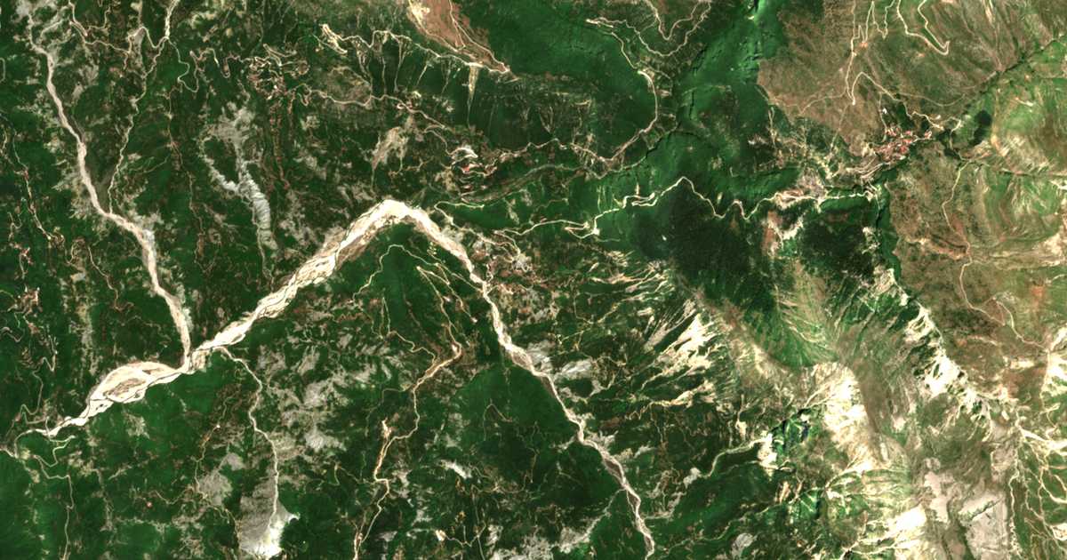 Satellitenkarte von Christoí