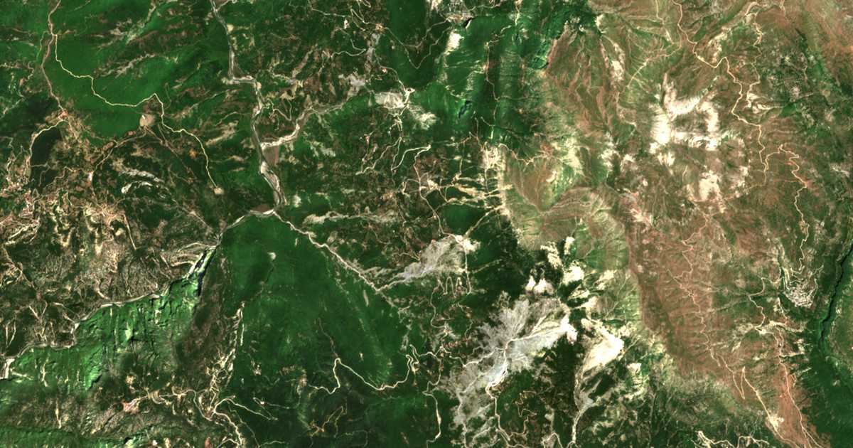 Satellitenkarte von Palaiochórion