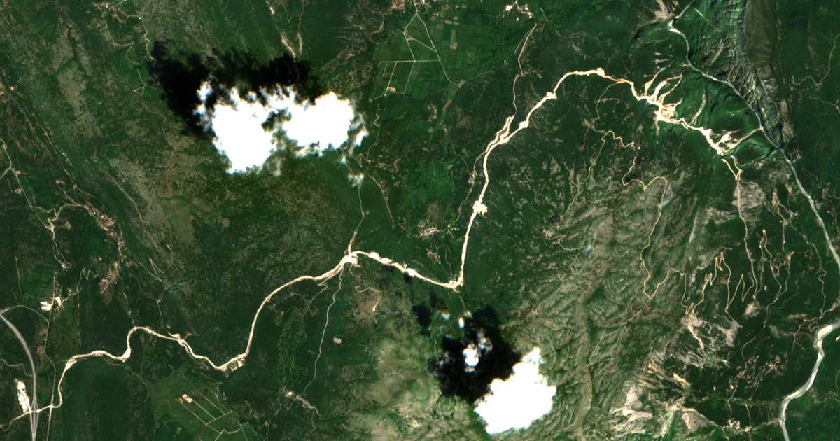 Satellitenkarte von Pigádia