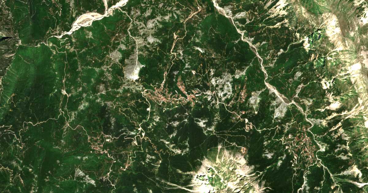 Satellitenkarte von Prámanta