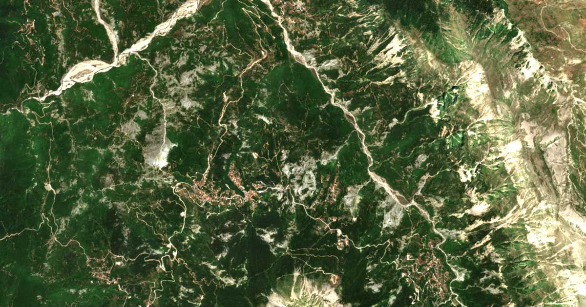Satellitenkarte von Tsópela