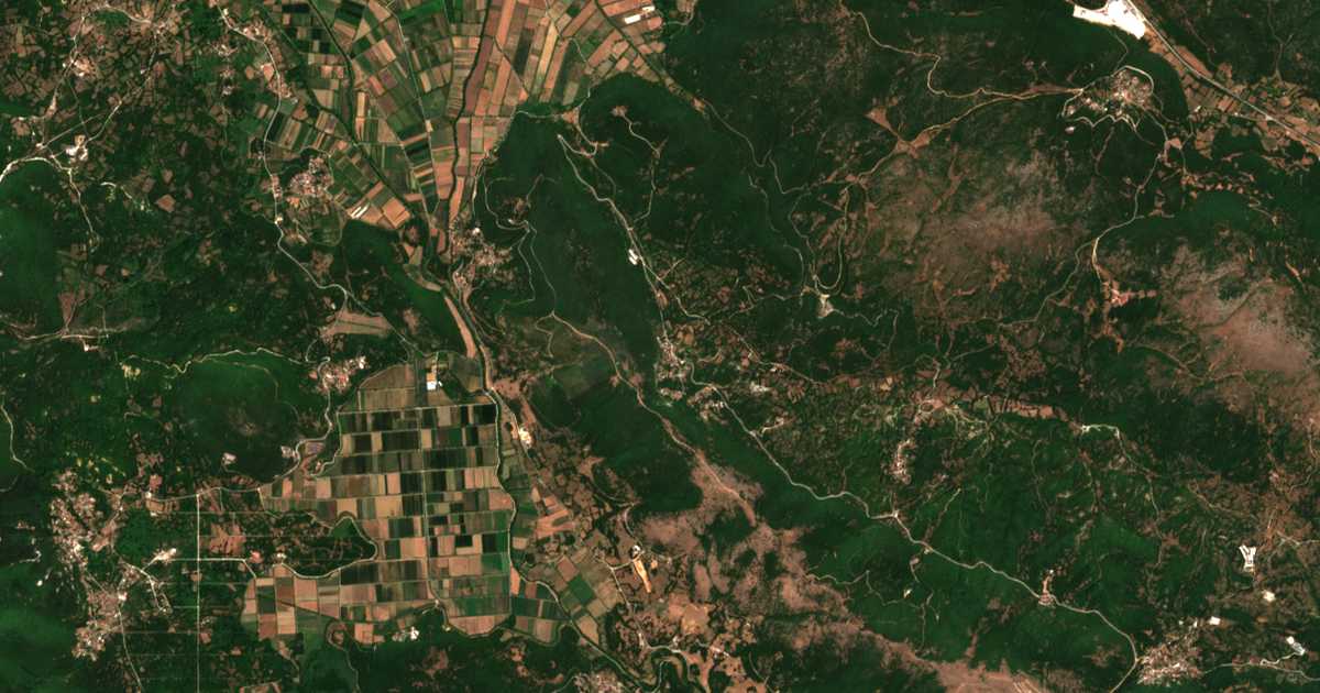 Satellitenkarte von Chrysorráchi