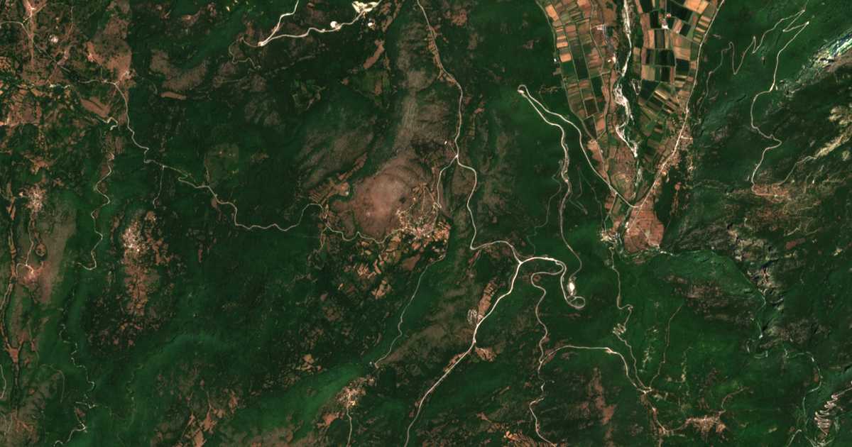 Satellitenkarte von Geroplátanos
