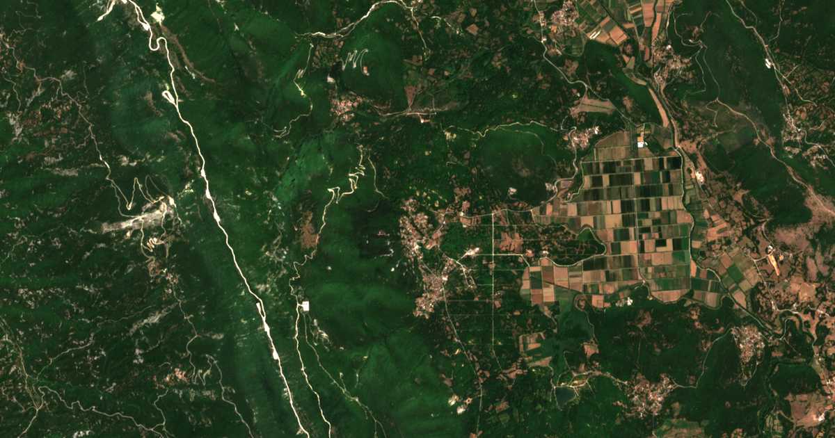 Satellitenkarte von Kouklioí