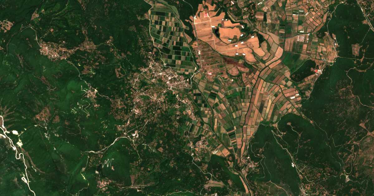 Satellitenkarte von Stavrodrómion
