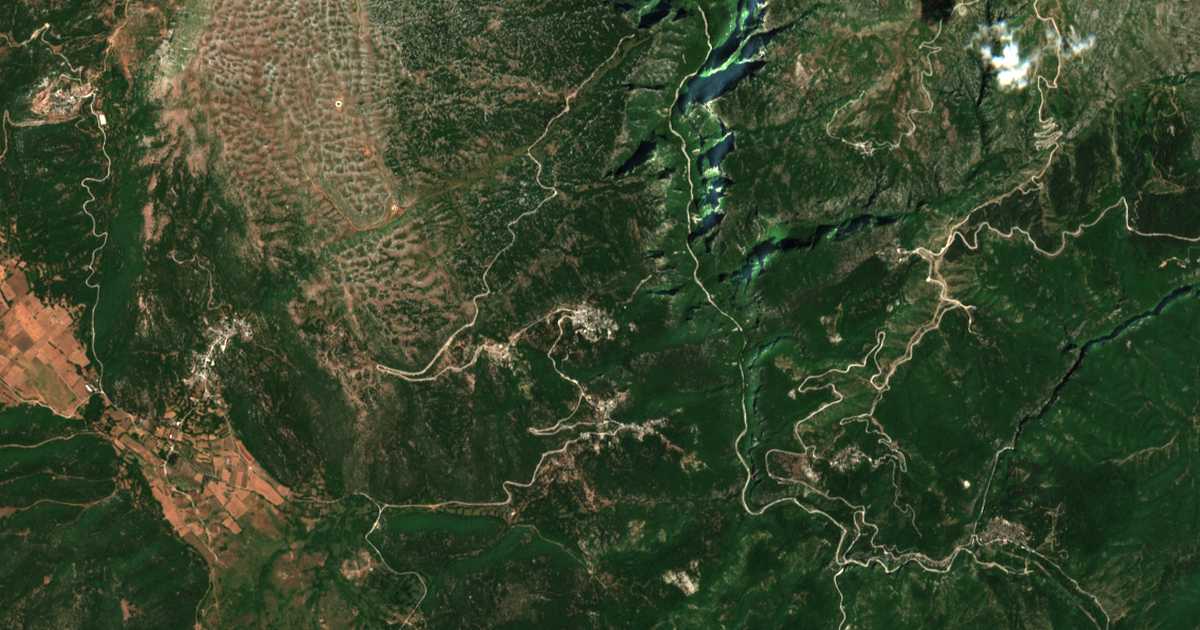 Satellitenkarte von Monodéndri