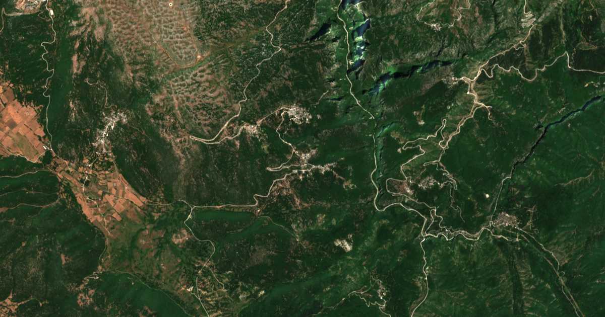 Satellitenkarte von Vítsa