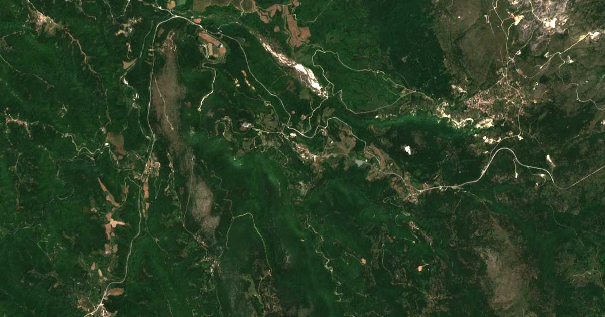 Satellitenkarte von Paliourí