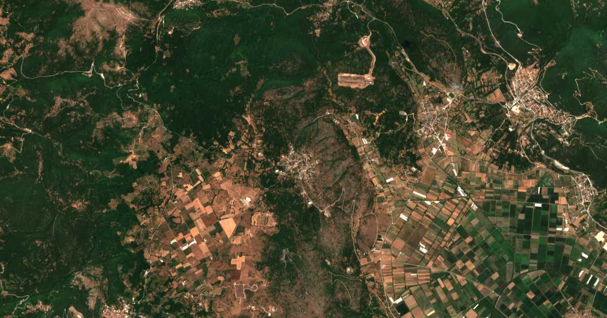 Satellitenkarte von Protópappas