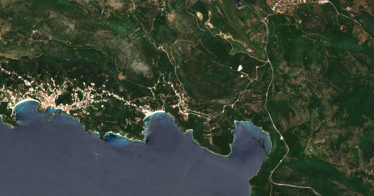 Satellitenkarte von Agía Kyriakí