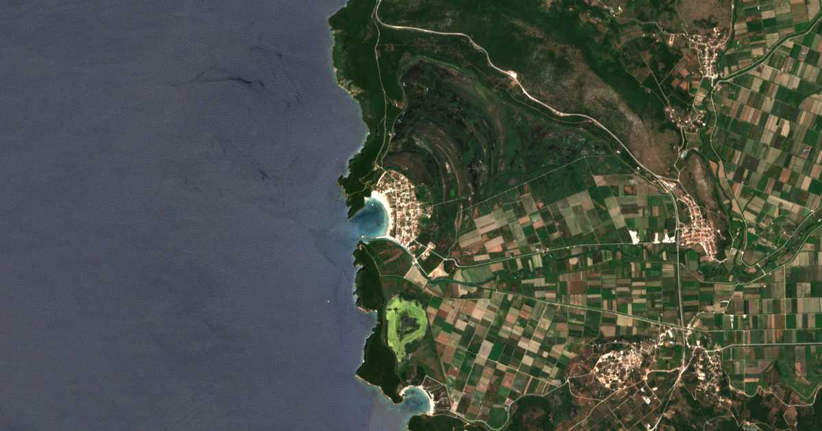 Satellitenkarte von Ammoudia