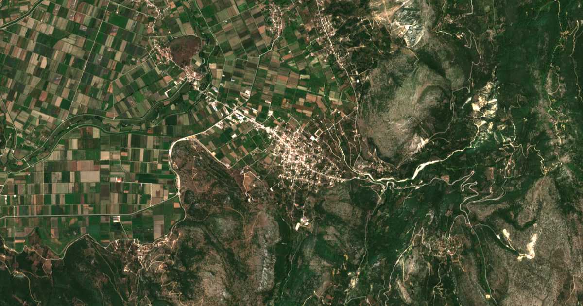 Satellitenkarte von Kanallákion