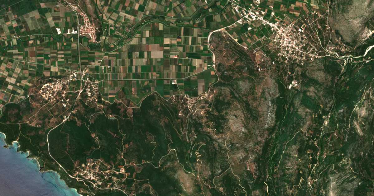 Satellitenkarte von Chóchla