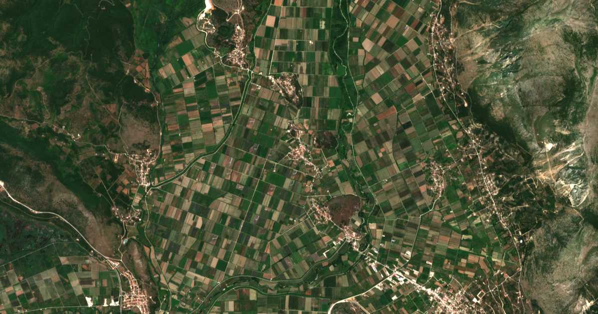 Satellitenkarte von Stavrochórion