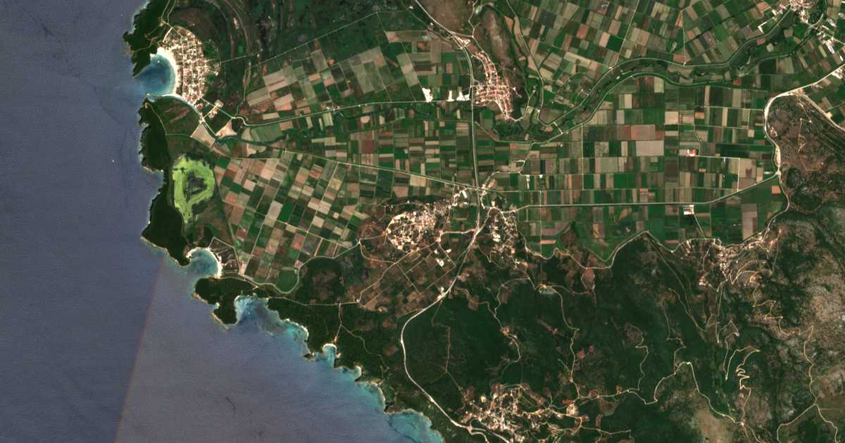 Satellitenkarte von Valanidórachi
