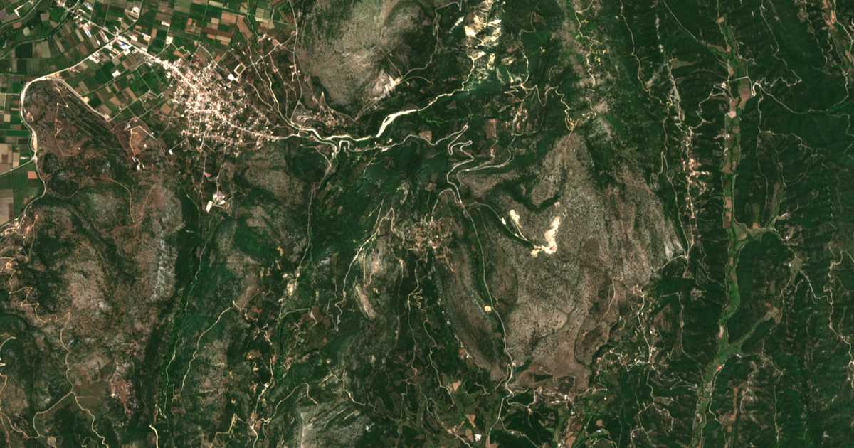 Satellitenkarte von Valanidoússa