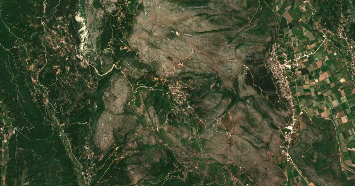 Satellitenkarte von Kranéa