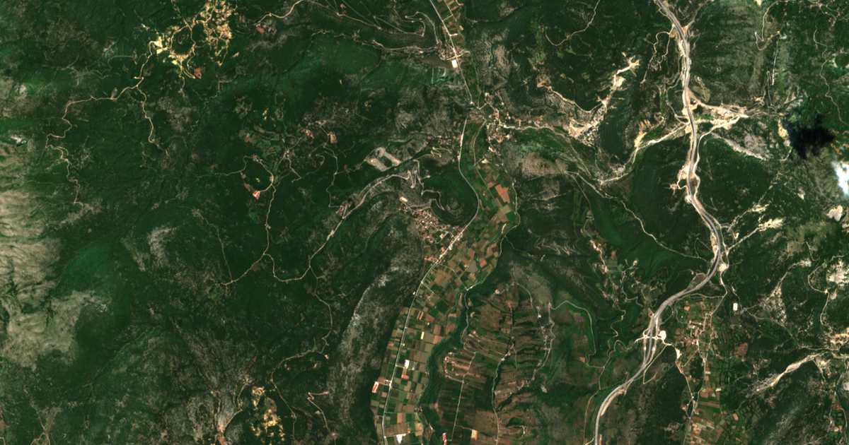 Satellitenkarte von Panagía