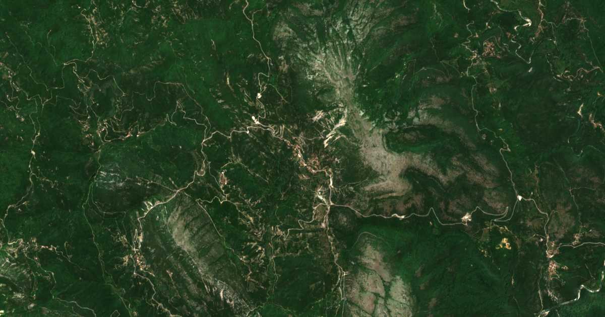 Satellitenkarte von Keramítsa