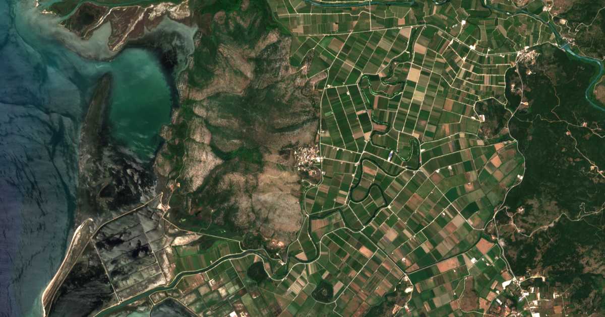 Satellitenkarte von Kestríni