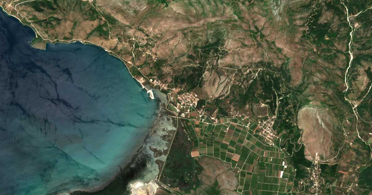 Satellitenkarte von Sagiada