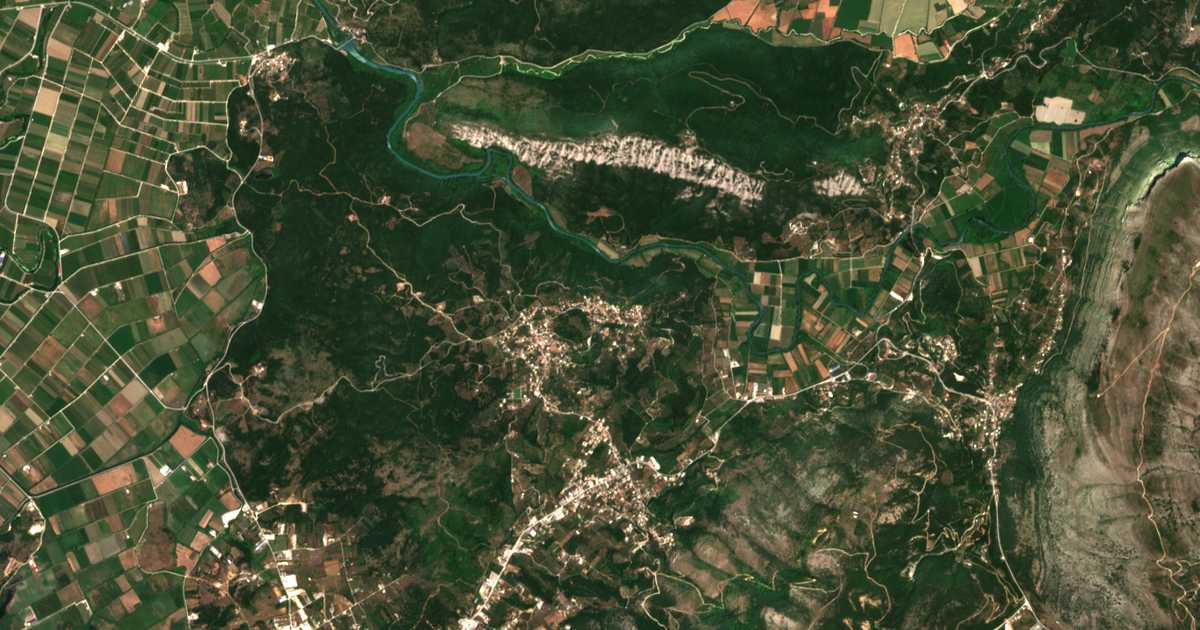 Satellitenkarte von Ágios Vlásios