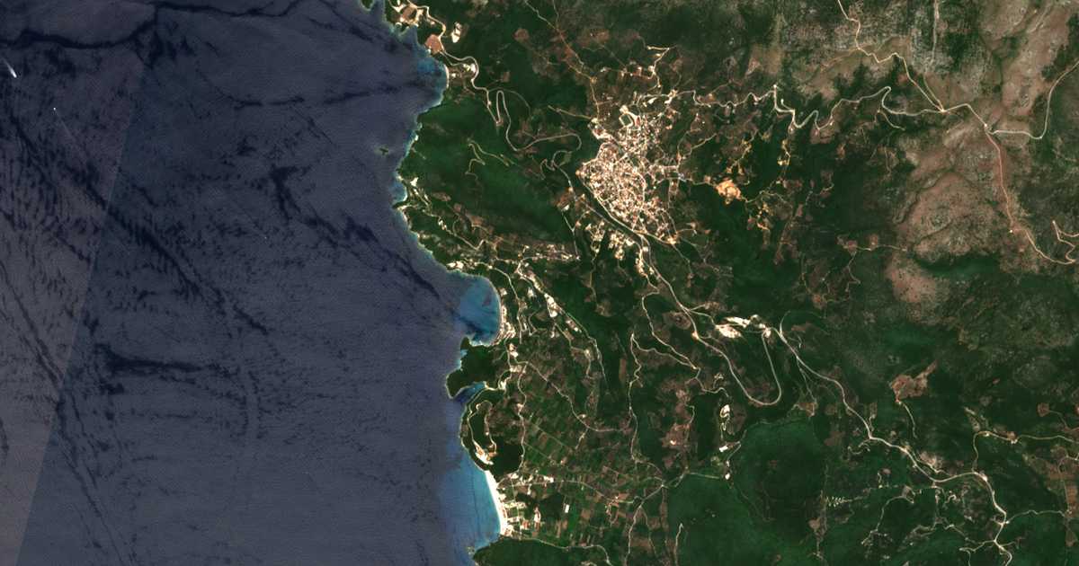 Satellitenkarte von Arillas