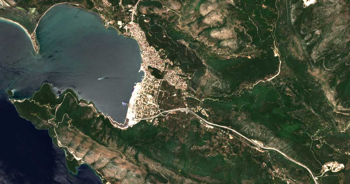 Satellitenkarte von Graikochórion