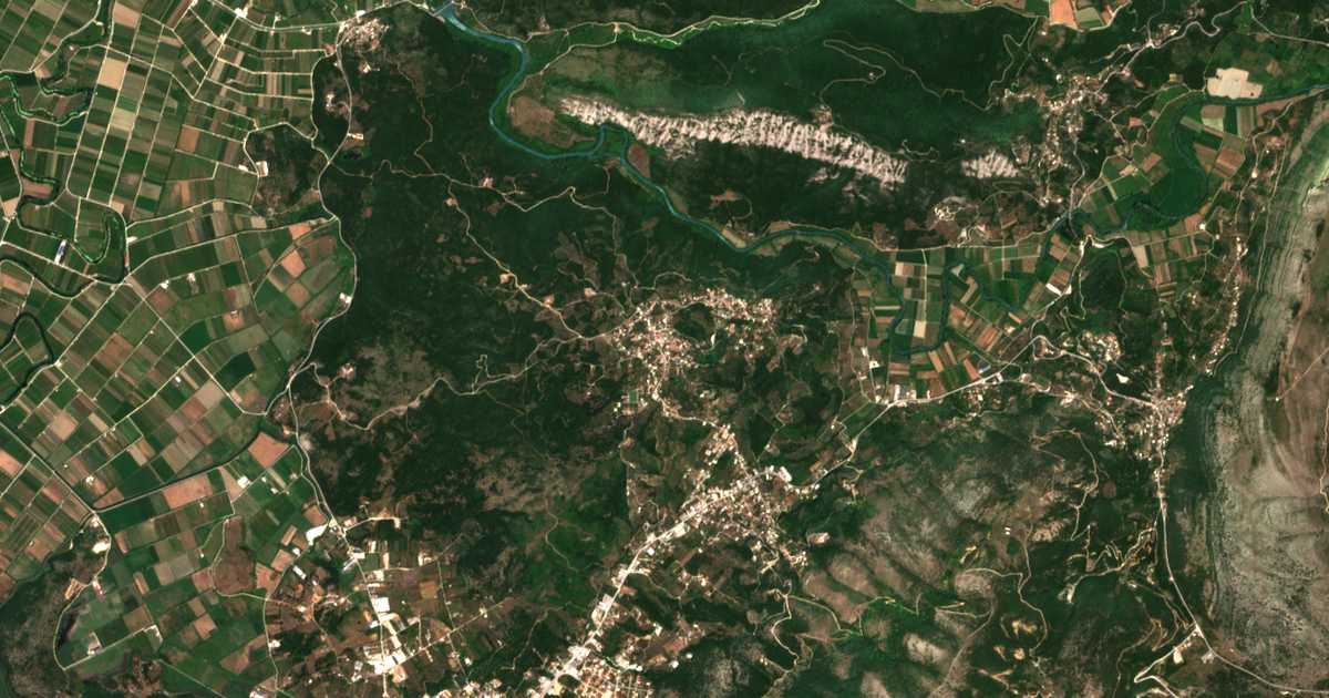 Satellitenkarte von Kastri von Thesprotia