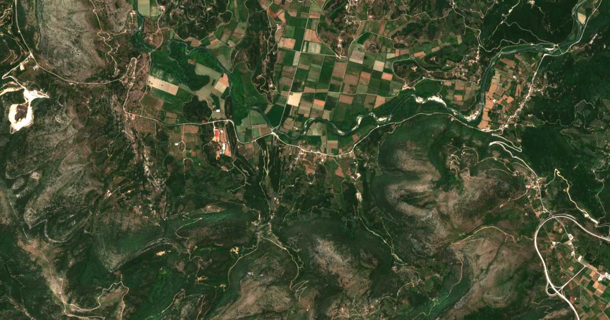 Satellitenkarte von Káto Korítiani