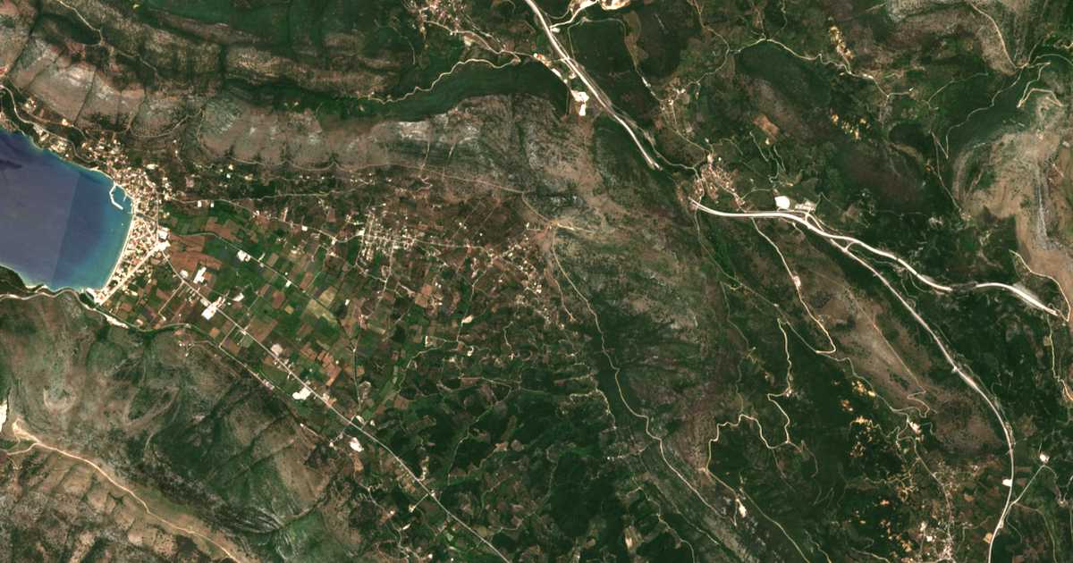 Satellitenkarte von Skorpióna