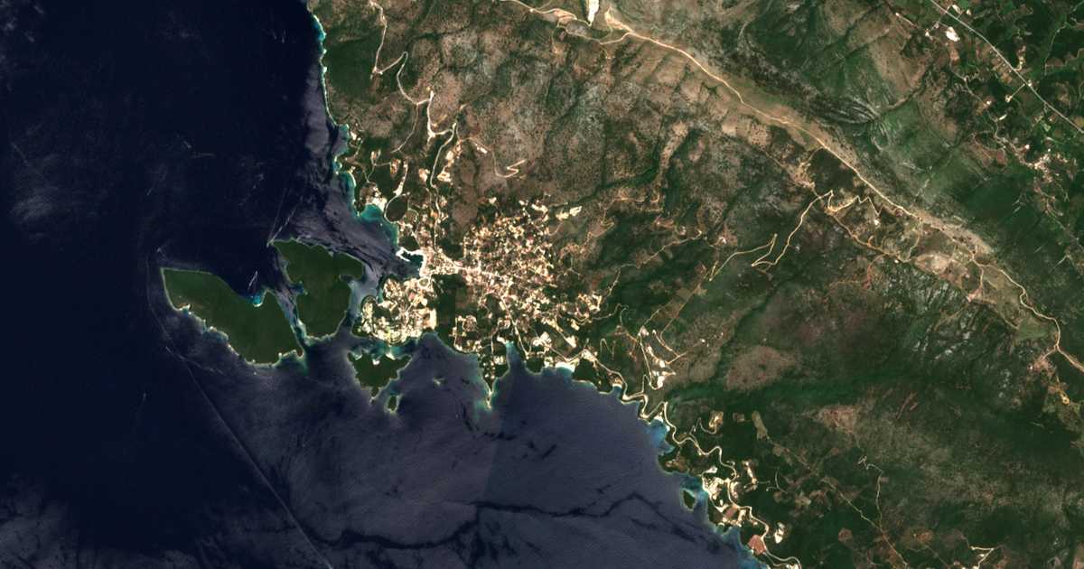 Satellitenkarte von Sývota