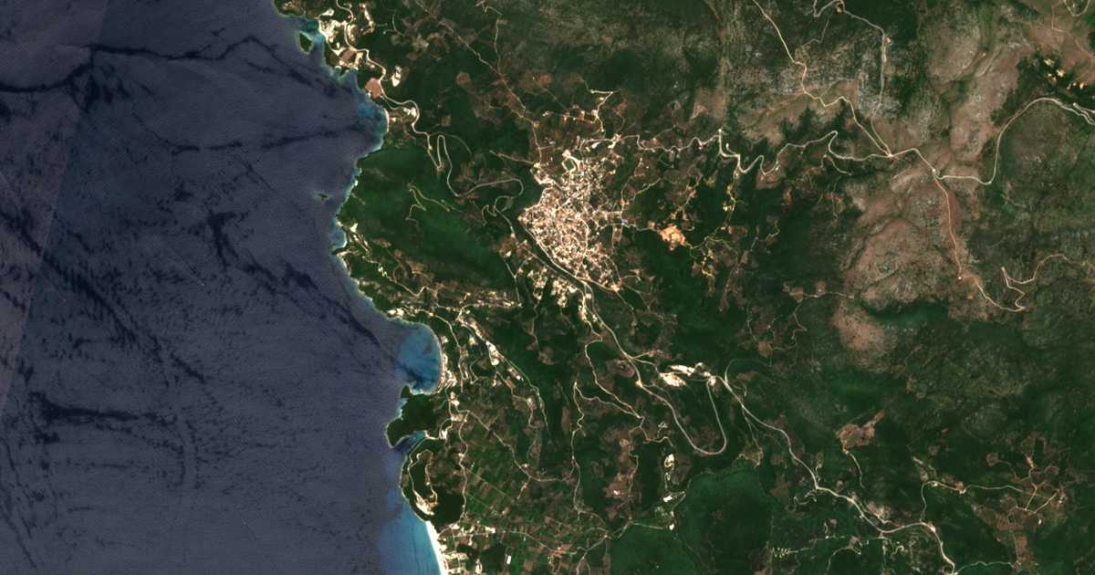 Satellitenkarte von Vounístra