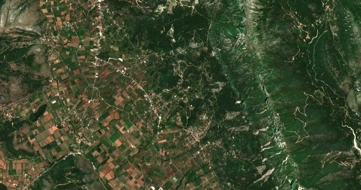 Satellitenkarte von Prodrómion