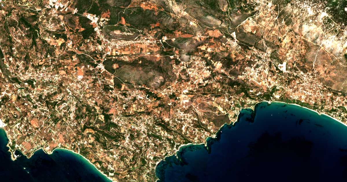 Satellitenkarte von Dorizáta