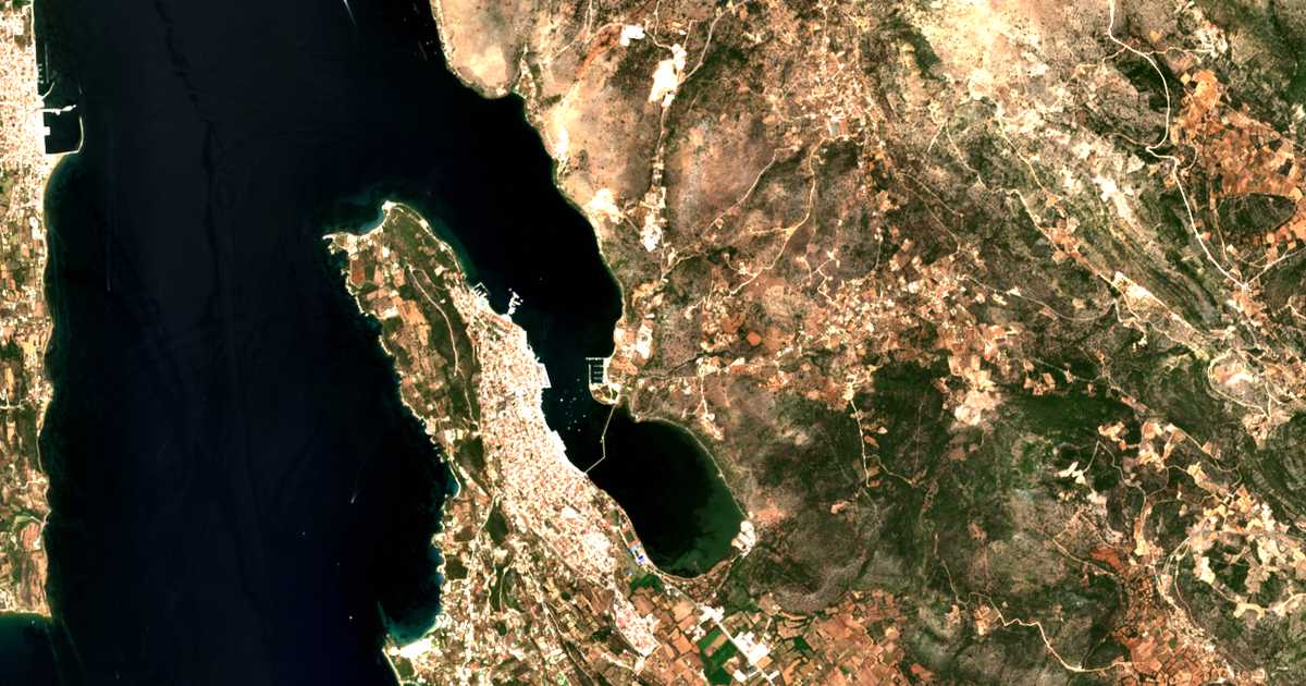 Satellitenkarte von Drápanon