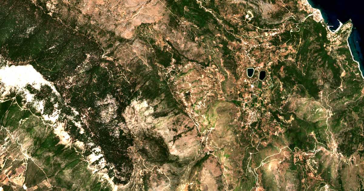 Satellitenkarte von Kapandrítion