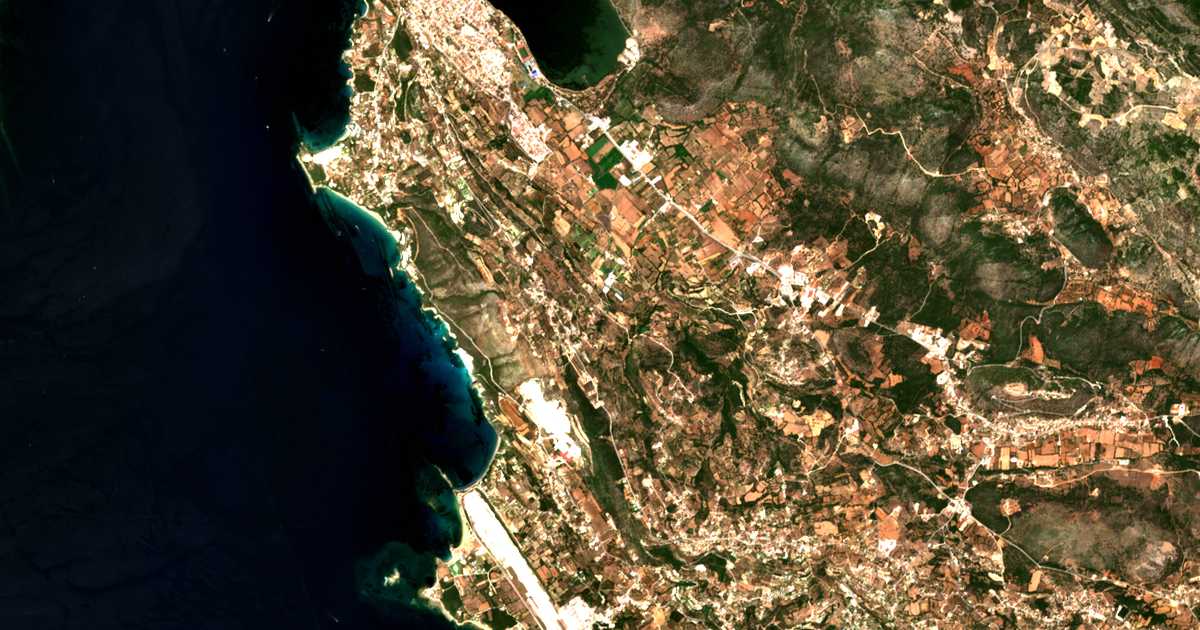 Satellitenkarte von Kompothekráta