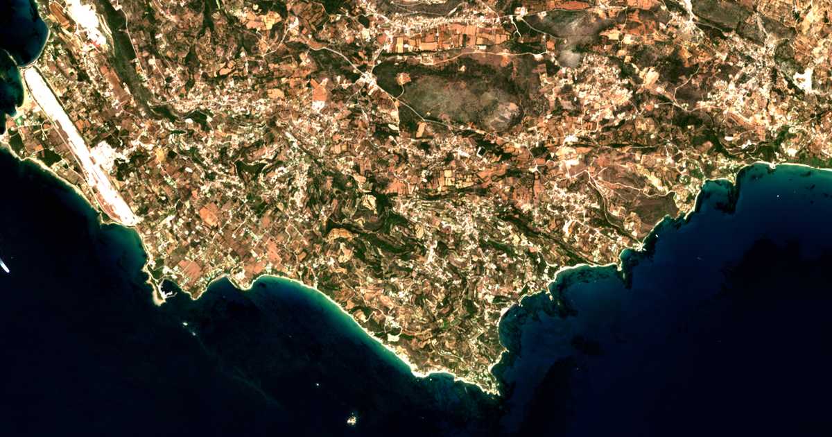 Satellitenkarte von Koriánna