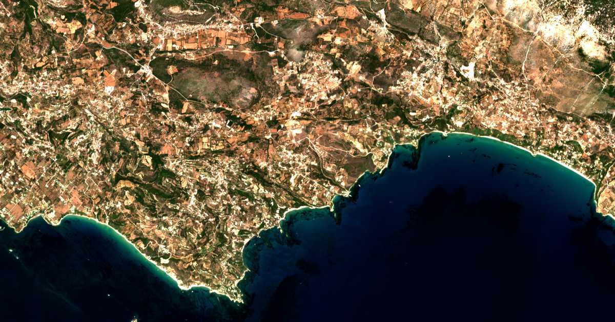 Satellitenkarte von Kountouráta