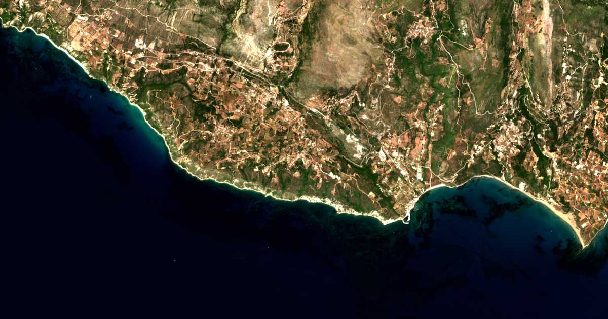 Satellitenkarte von Mavráta