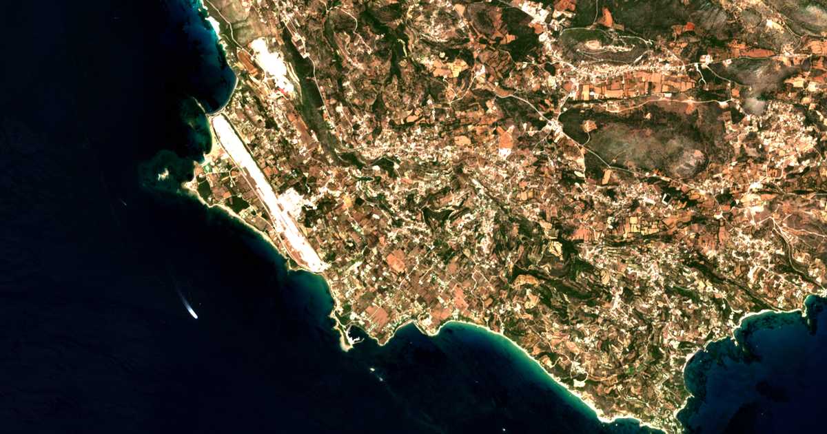 Satellitenkarte von Svoronáta