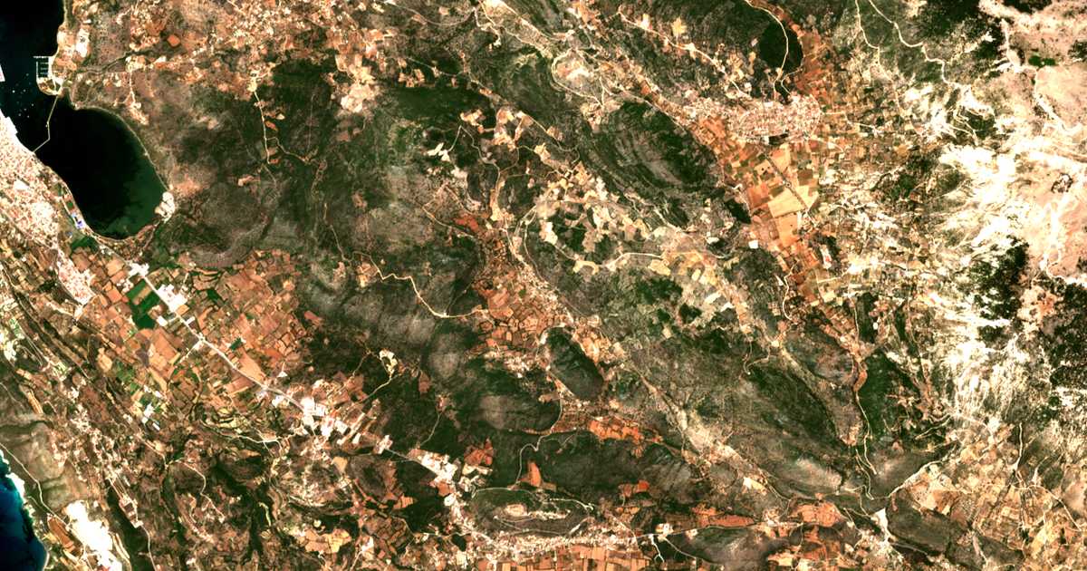 Satellitenkarte von Troianáta
