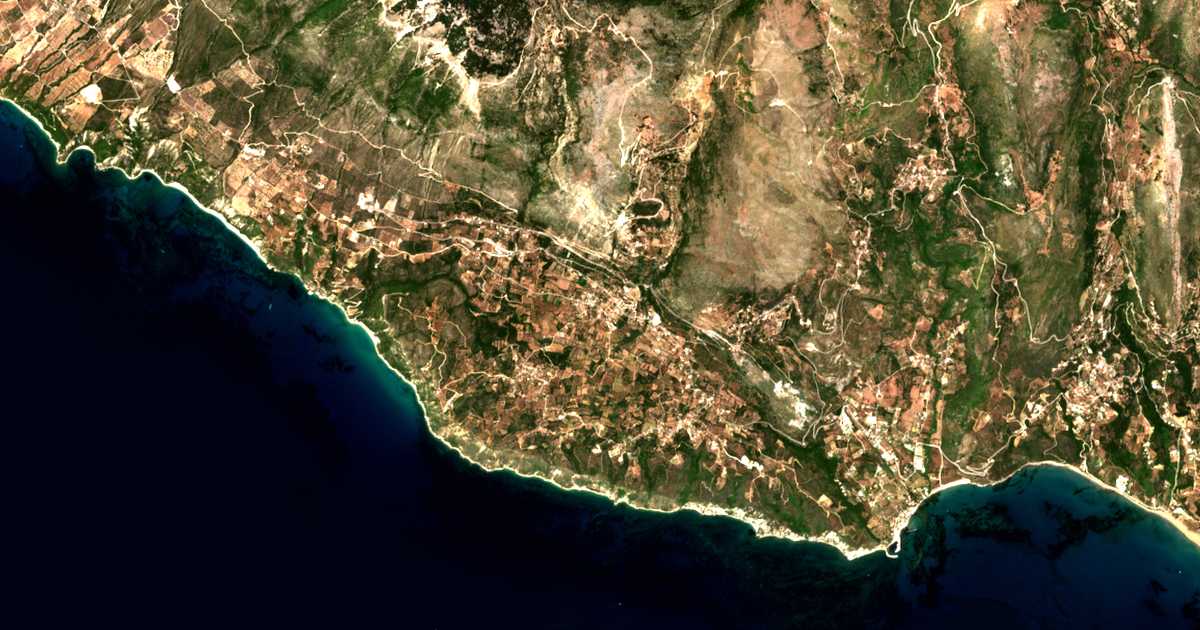Satellitenkarte von Valeriános
