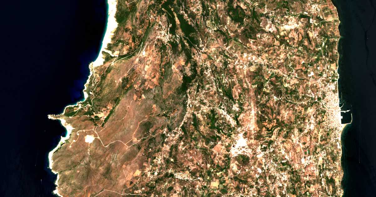 Satellitenkarte von Chavdáta
