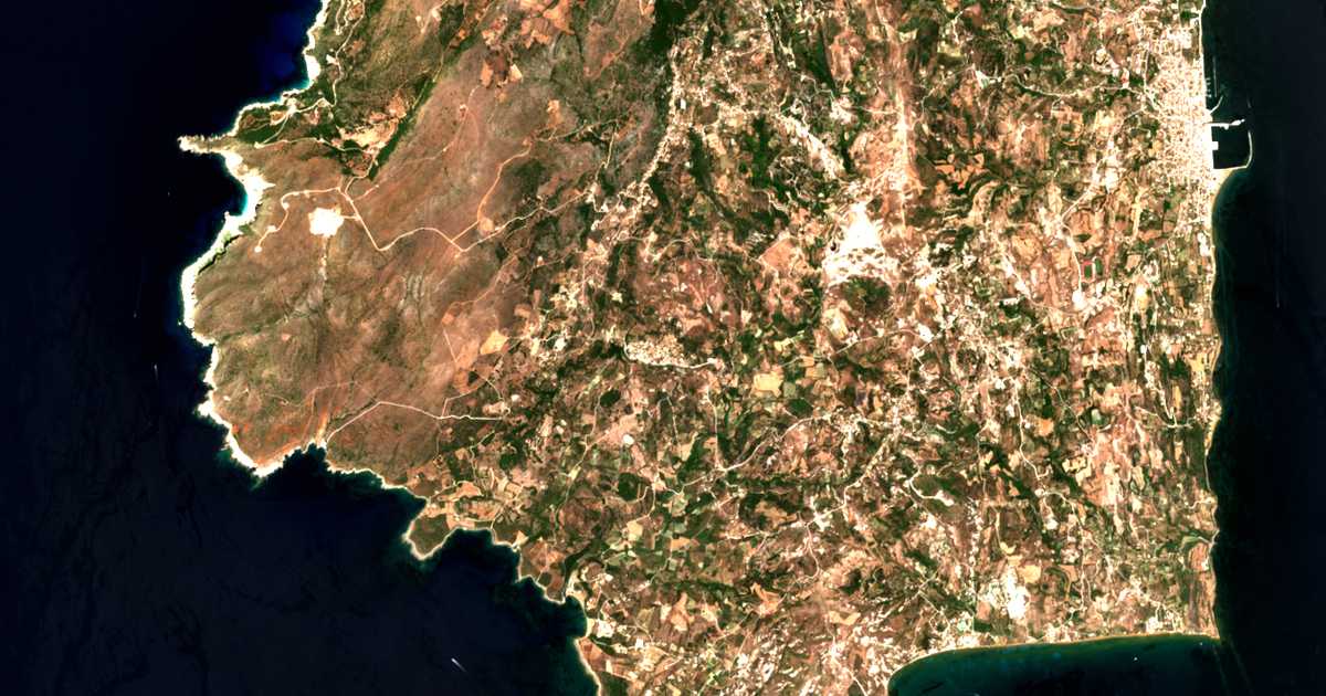 Satellitenkarte von Chavriata