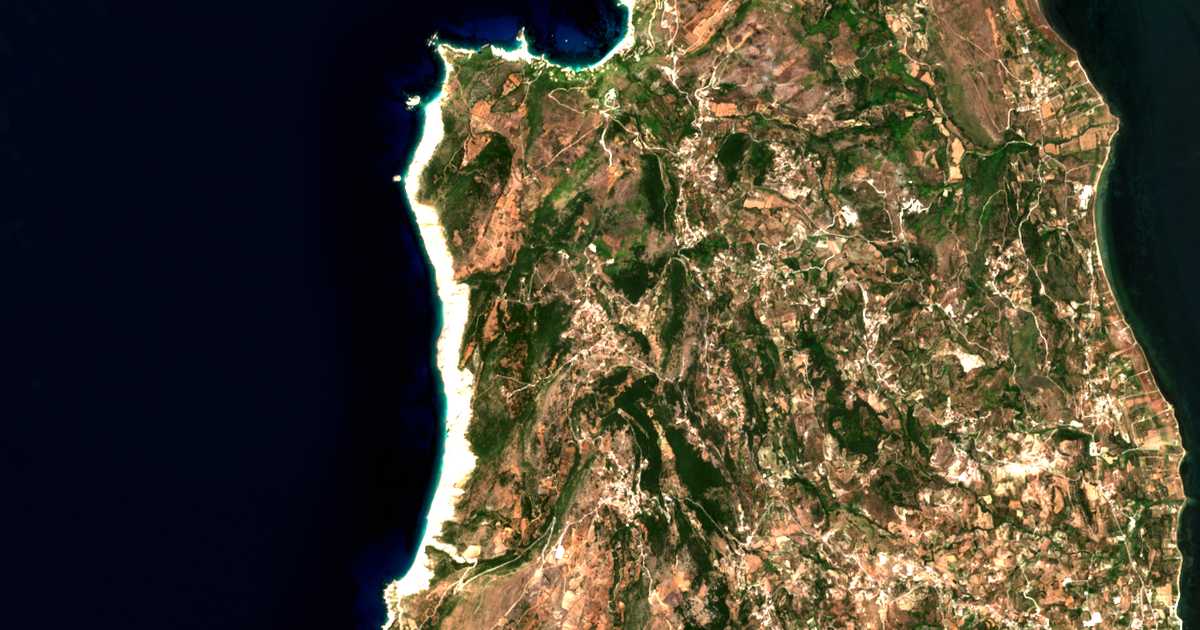 Satellitenkarte von Damoulianáta