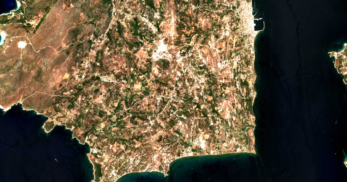 Satellitenkarte von Mantzavinata